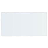 72x40-inch 12mm Rectangular Clear Tempered Glass Top